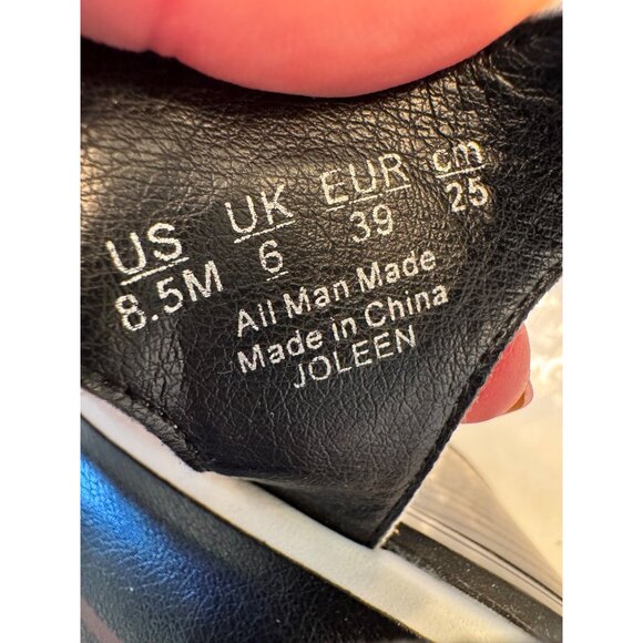 Zodiac Joleen White Strap Sandal Size 8.5 EU 39 NWOB 3" Chunky Heel - Picture 8 of 10